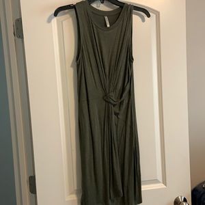 Dark green tee shirt dress